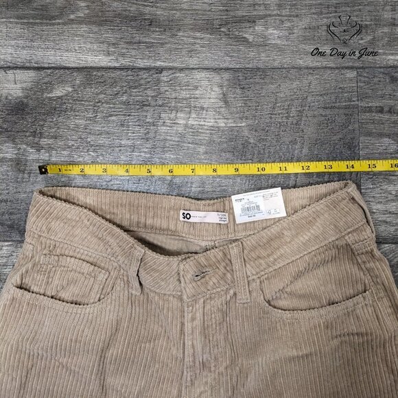 SO Juniors High Rise Straight Corduroy Pants Size 11 - Picture 3 of 6